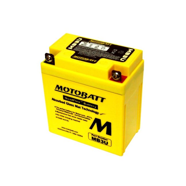 Motobatt MB3U, 3,8 Ah