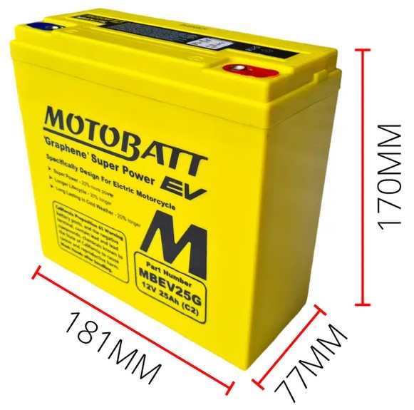 Motobatt MBEV25G (6-DZM-20)