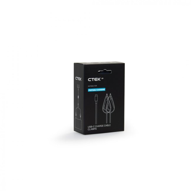 CTEK USB-C nabíjecí kabel s krokosvorkami, CS FREE