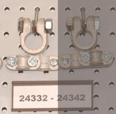 svorka 17.5mm(+), cín, příd. kabel